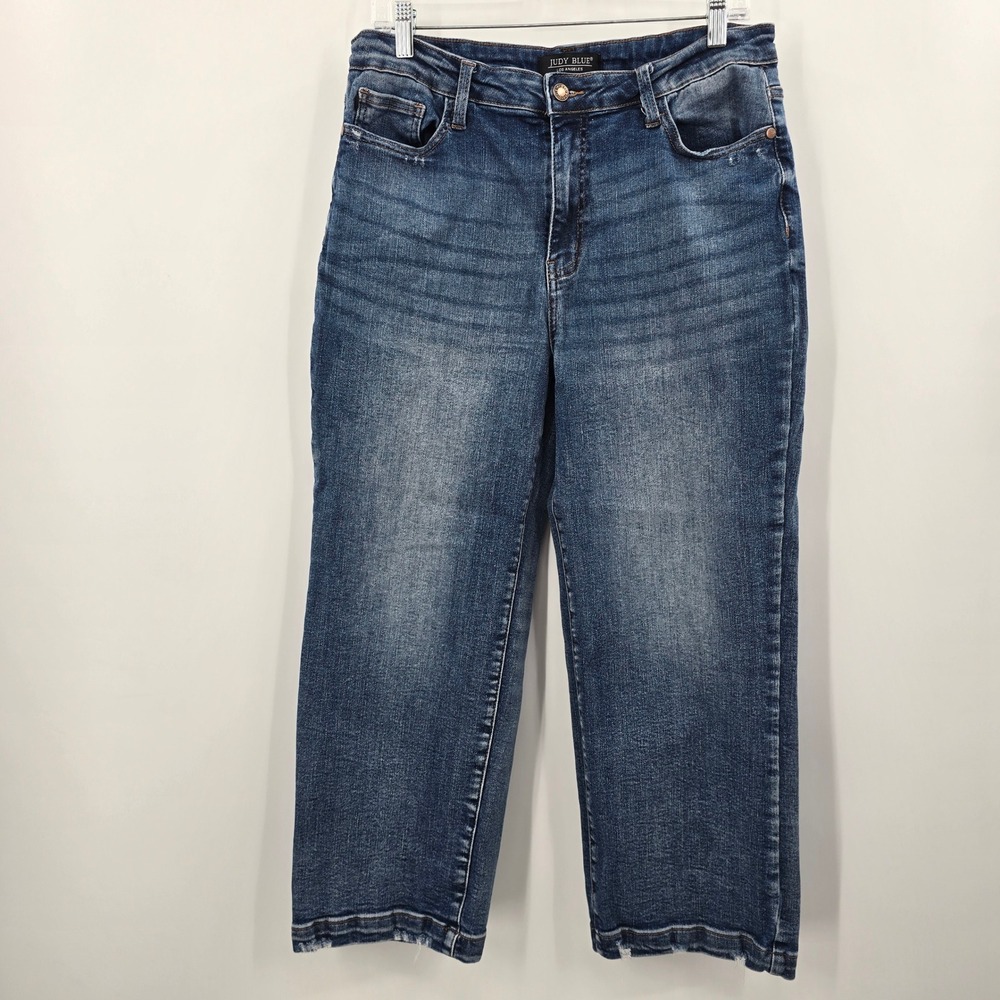 Judy Blue Women High Rise Straight Leg Jeans Blue Size 13/31